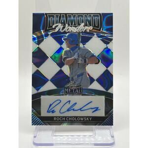 2024 Leaf Metal Baseball Roch Cholowsky Diamond Wonders Blue Lava Auto 3/15 SP
